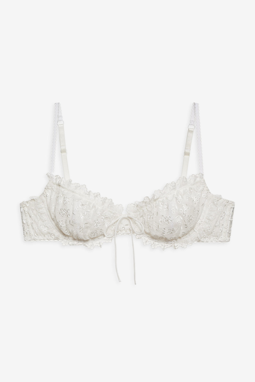 Layer Cake Chiffon Underwire Bra White