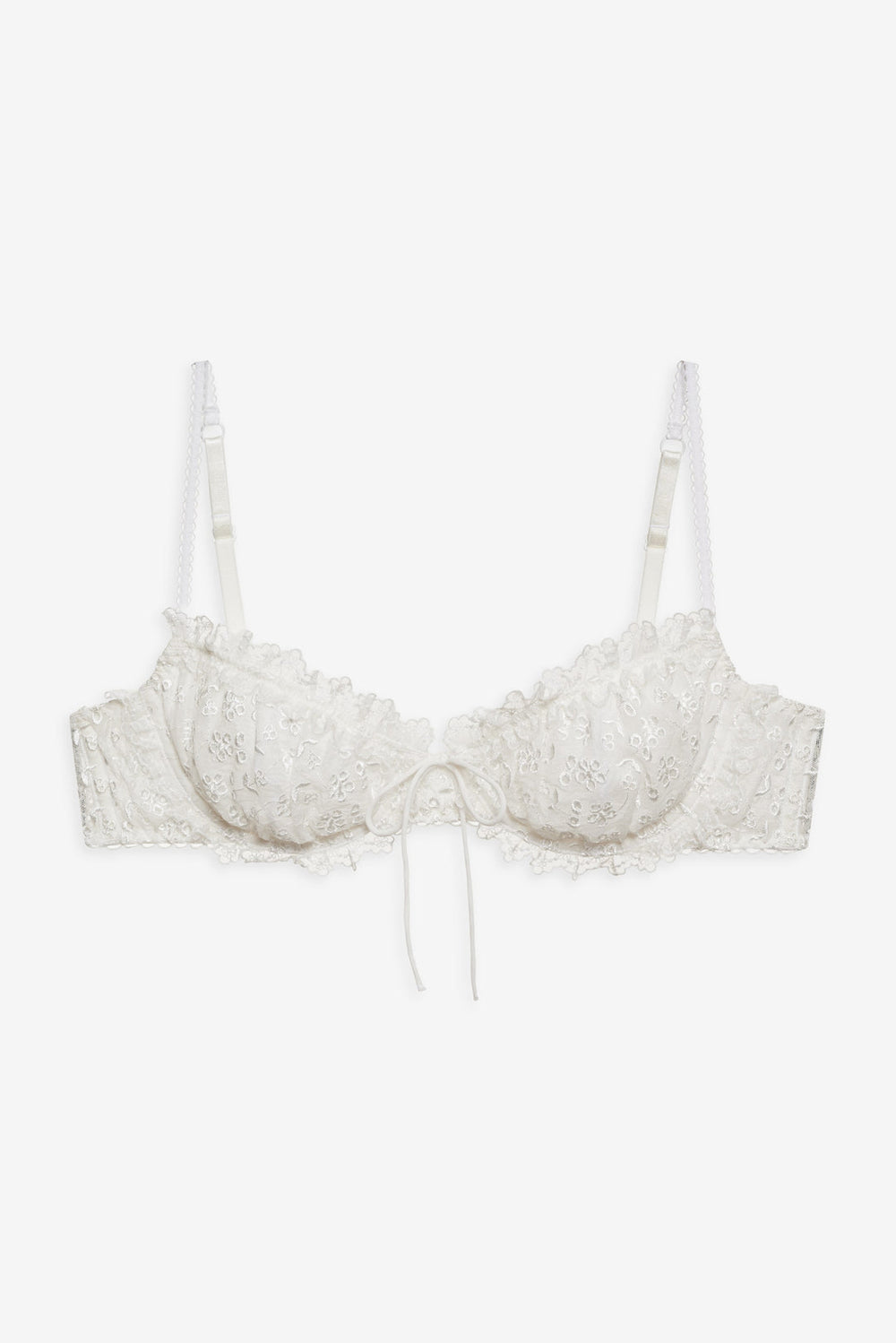 Layer Cake Chiffon Underwire Bra White