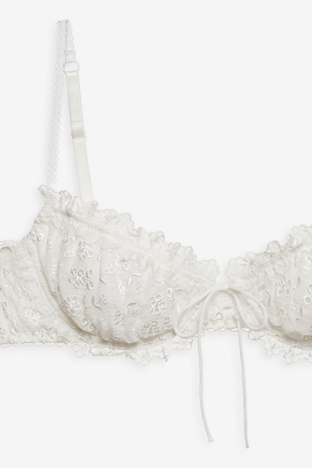 Layer Cake Chiffon Underwire Bra White