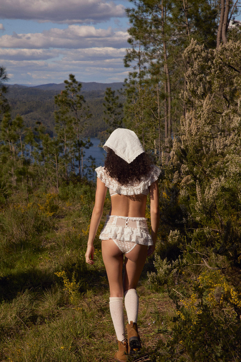 Layer Cake Chiffon Panty White