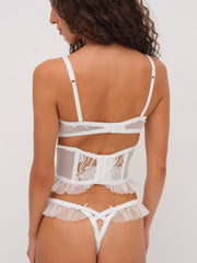 Blushing Blooms Bustier White