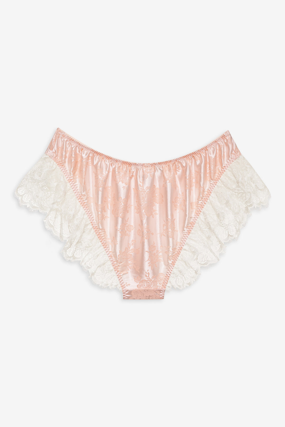 Audrey Jacquard Shorts Peach