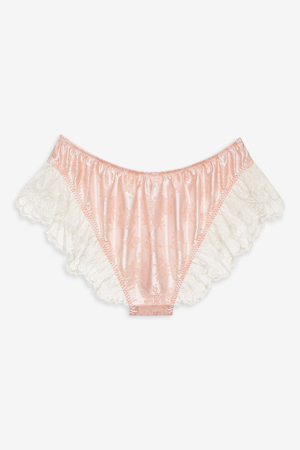 Audrey Jacquard Shorts Peach