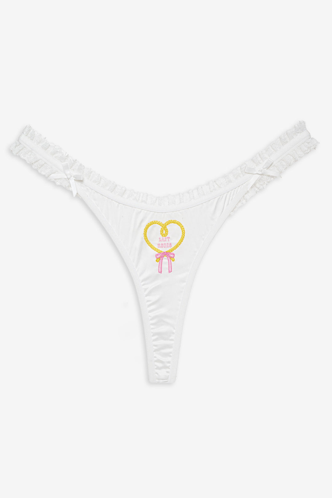 Bachelorette Thong Panty Pack White