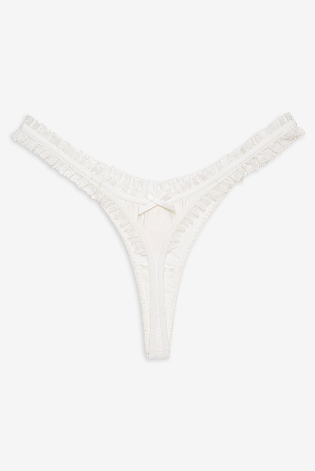 Bachelorette Thong Panty Pack White