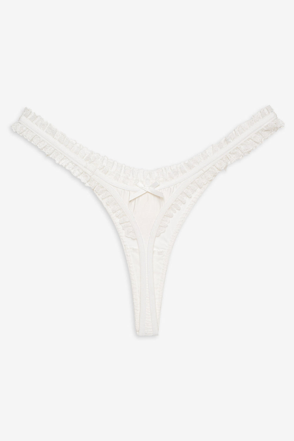 Bachelorette Thong Panty Pack White