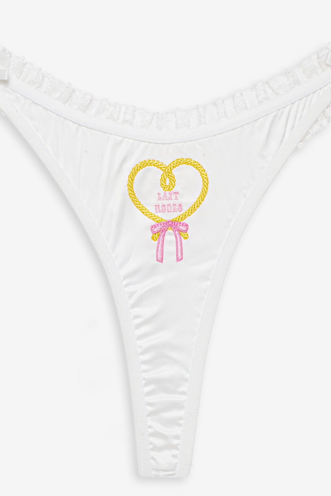 Bachelorette Thong Panty Pack White