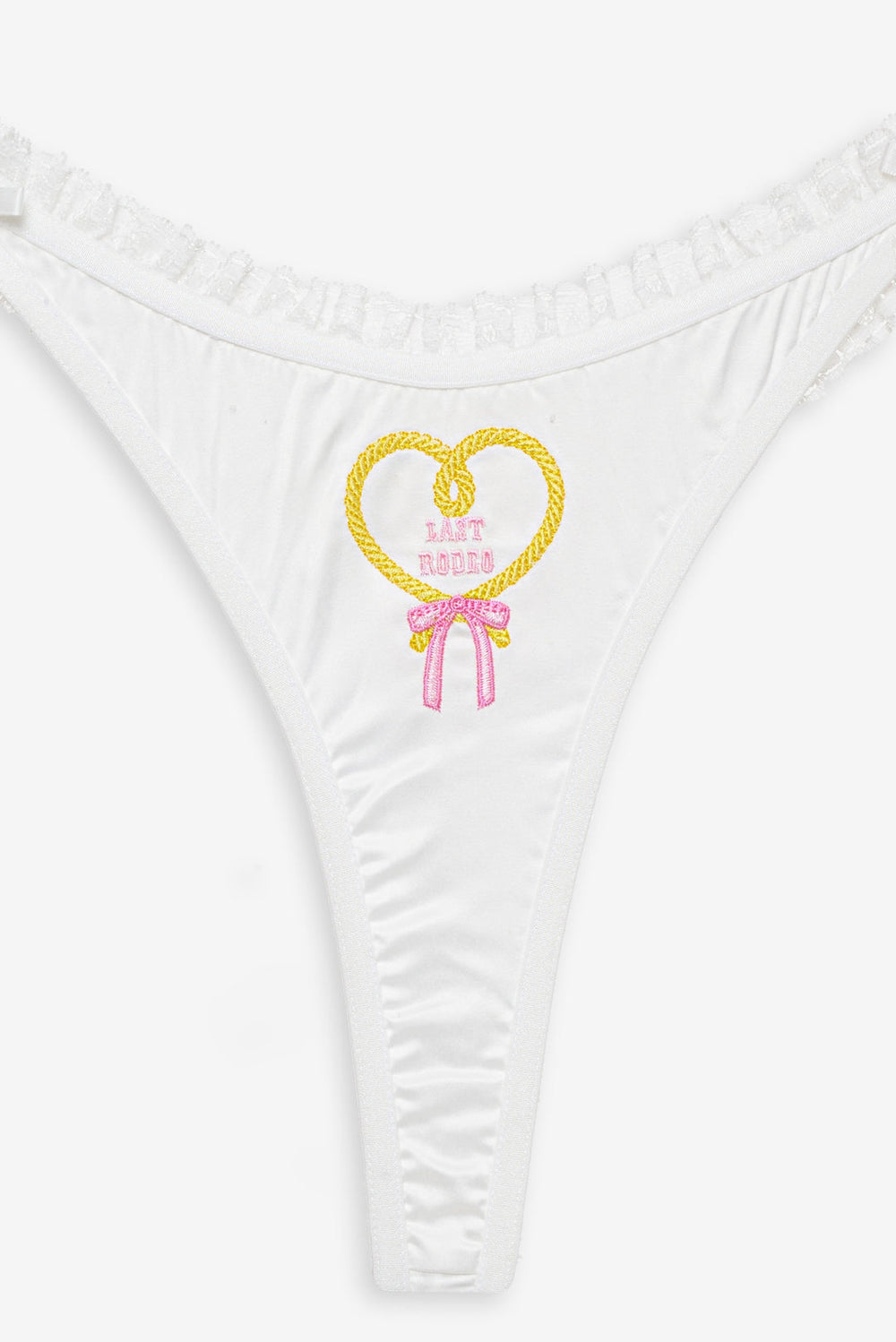 Bachelorette Thong Panty Pack White