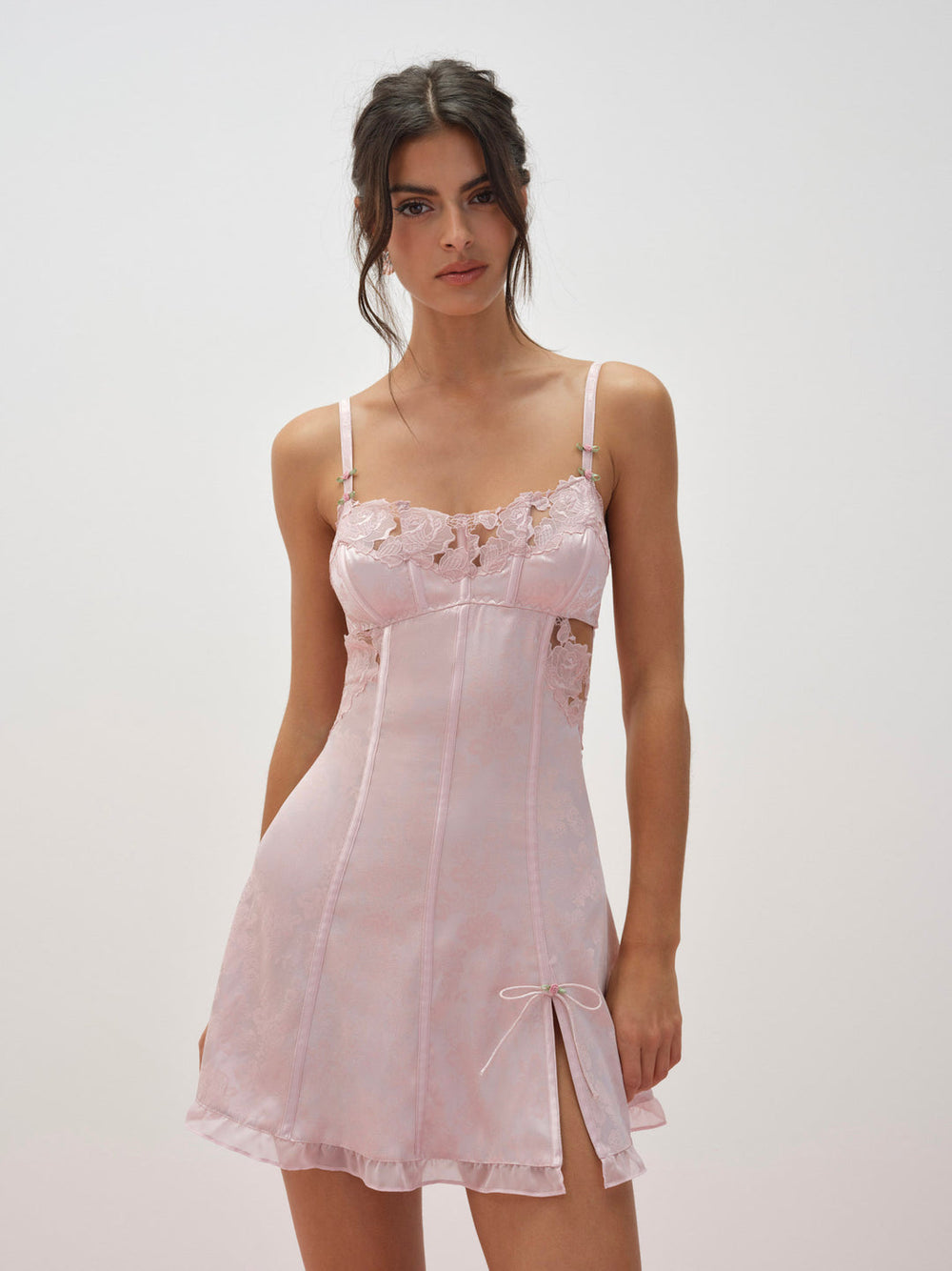 Blissful Blooms Slip Dress Pink