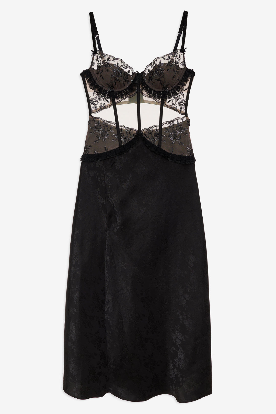 Sonia Maxi Slip Dress Black