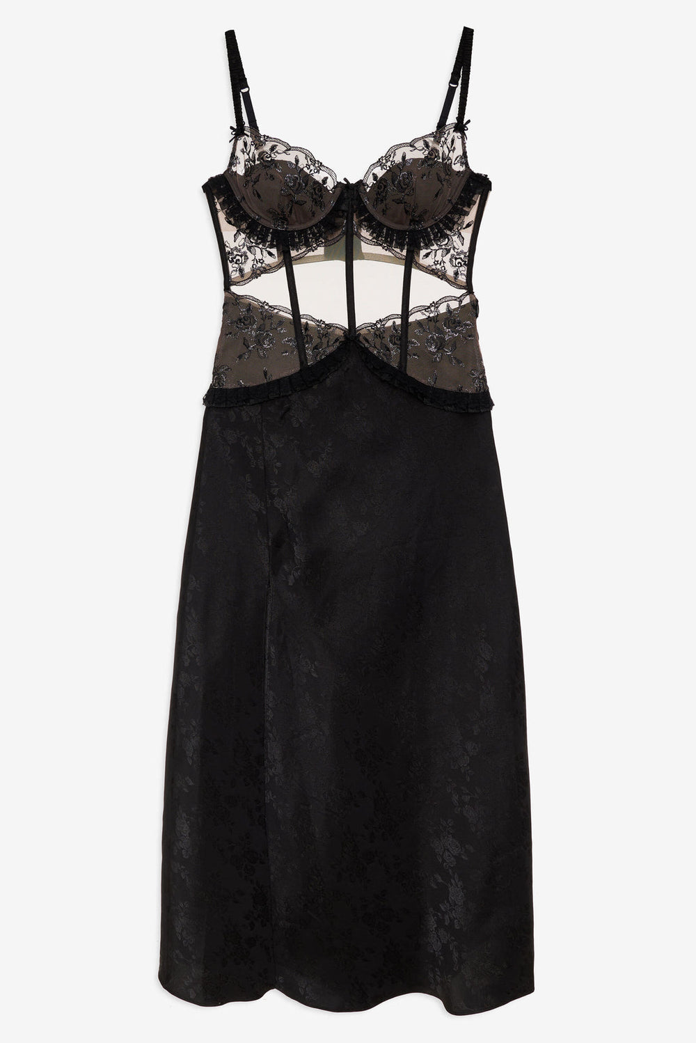 Sonia Maxi Slip Dress Black