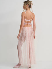 Camilla Maxi Slip Dress Pink