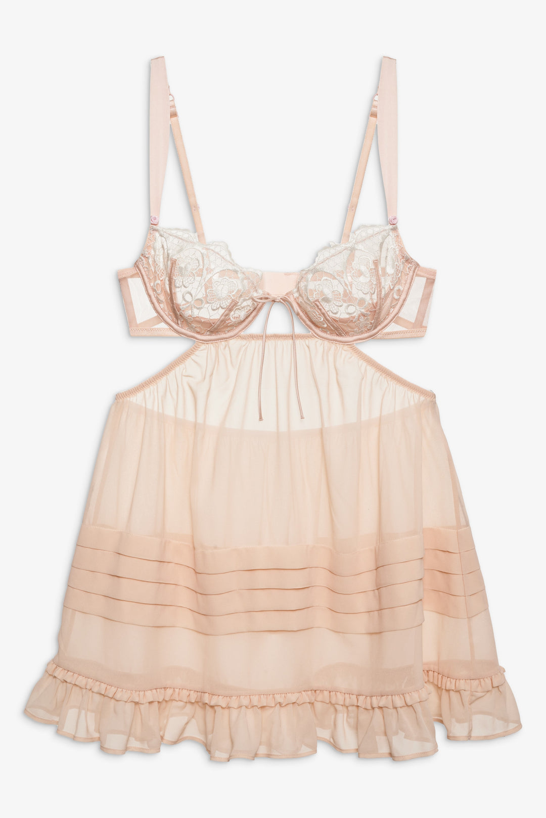 Tea Cake Lace Slip Dress White