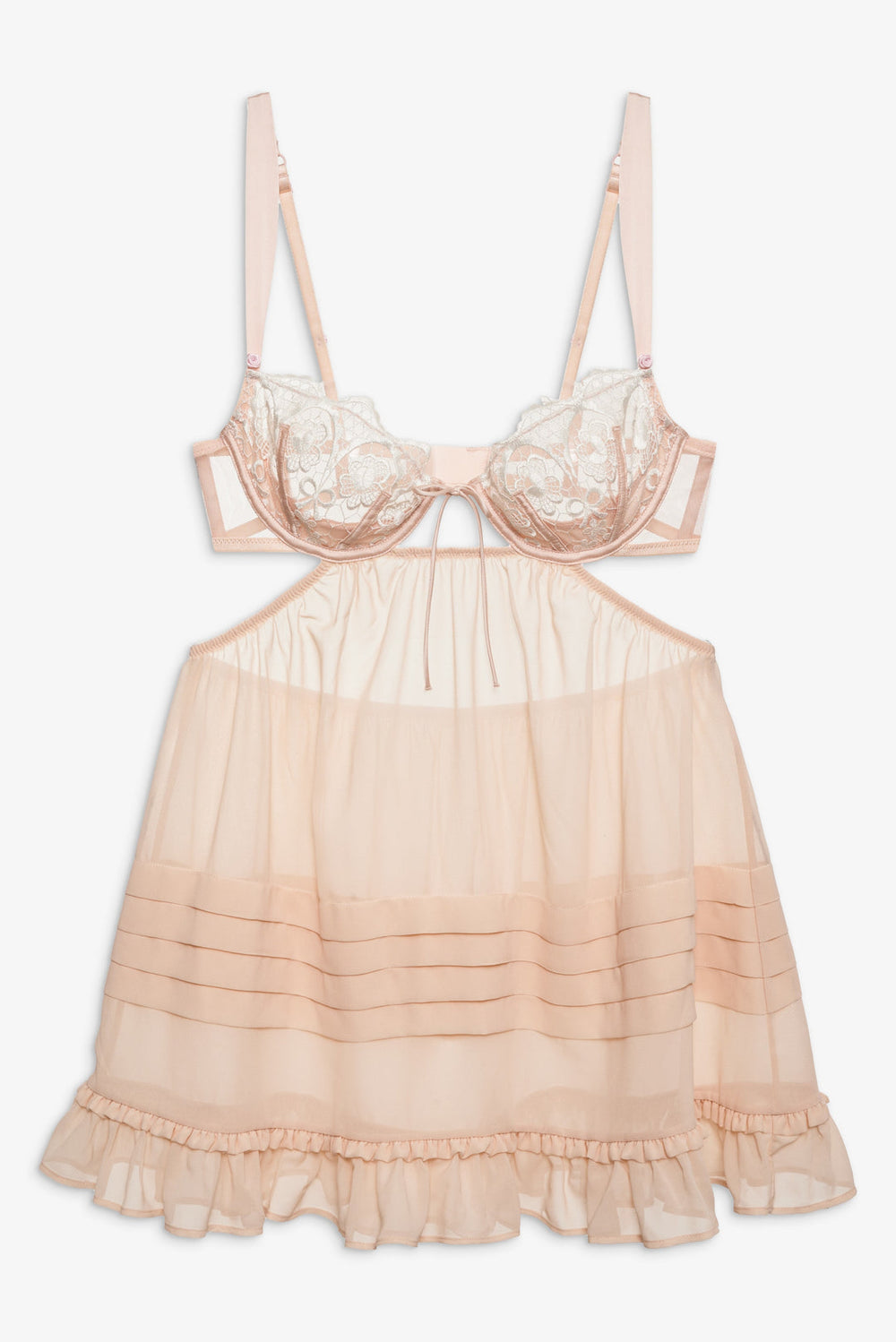Tea Cake Lace Slip Dress White