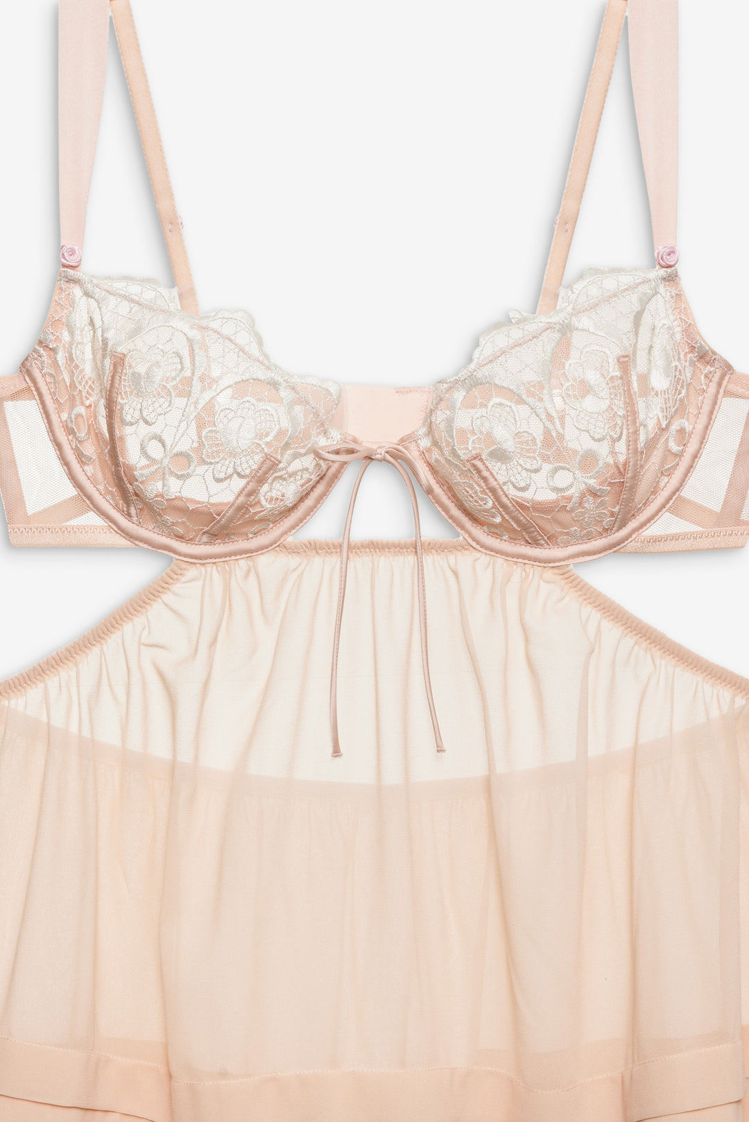 Tea Cake Lace Slip Dress White