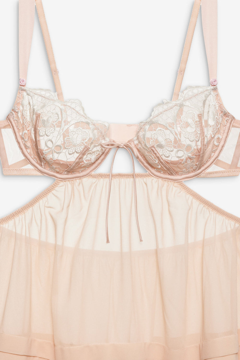 Tea Cake Lace Slip Dress White