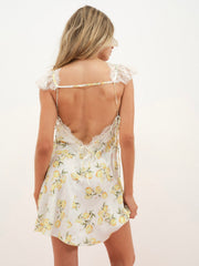 Audrey Mini Slip Dress White