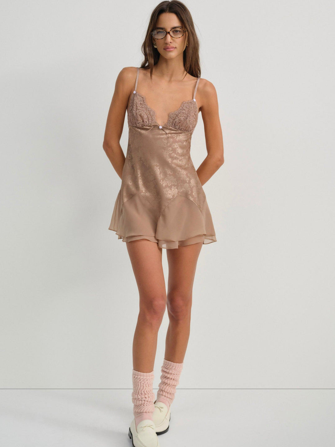 Holly Slip Dress Chocolate