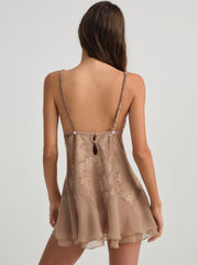 Holly Slip Dress Chocolate