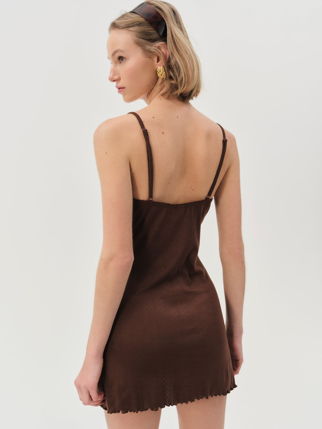 Elliana Slip Dress Chocolate
