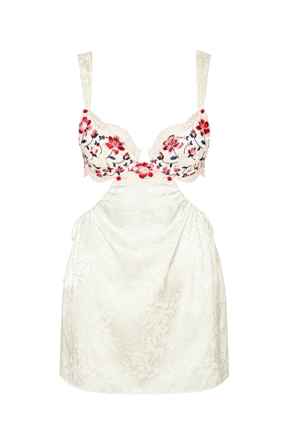 Festival Rose Slip Dress Ivory