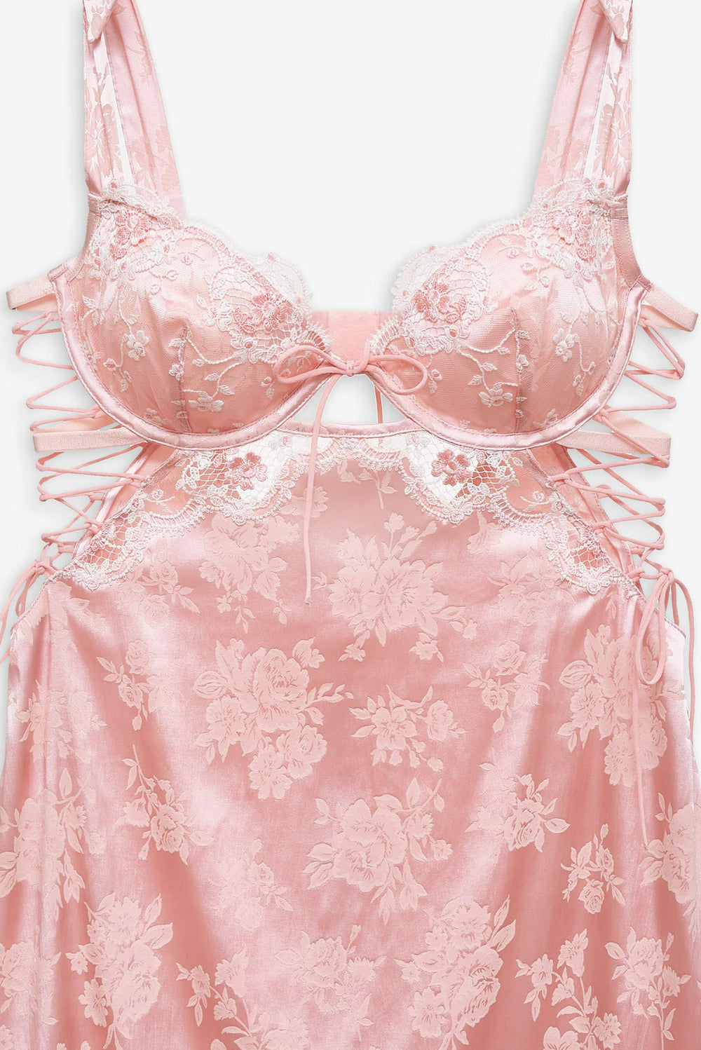 Le Fleur Slip Dress Peach