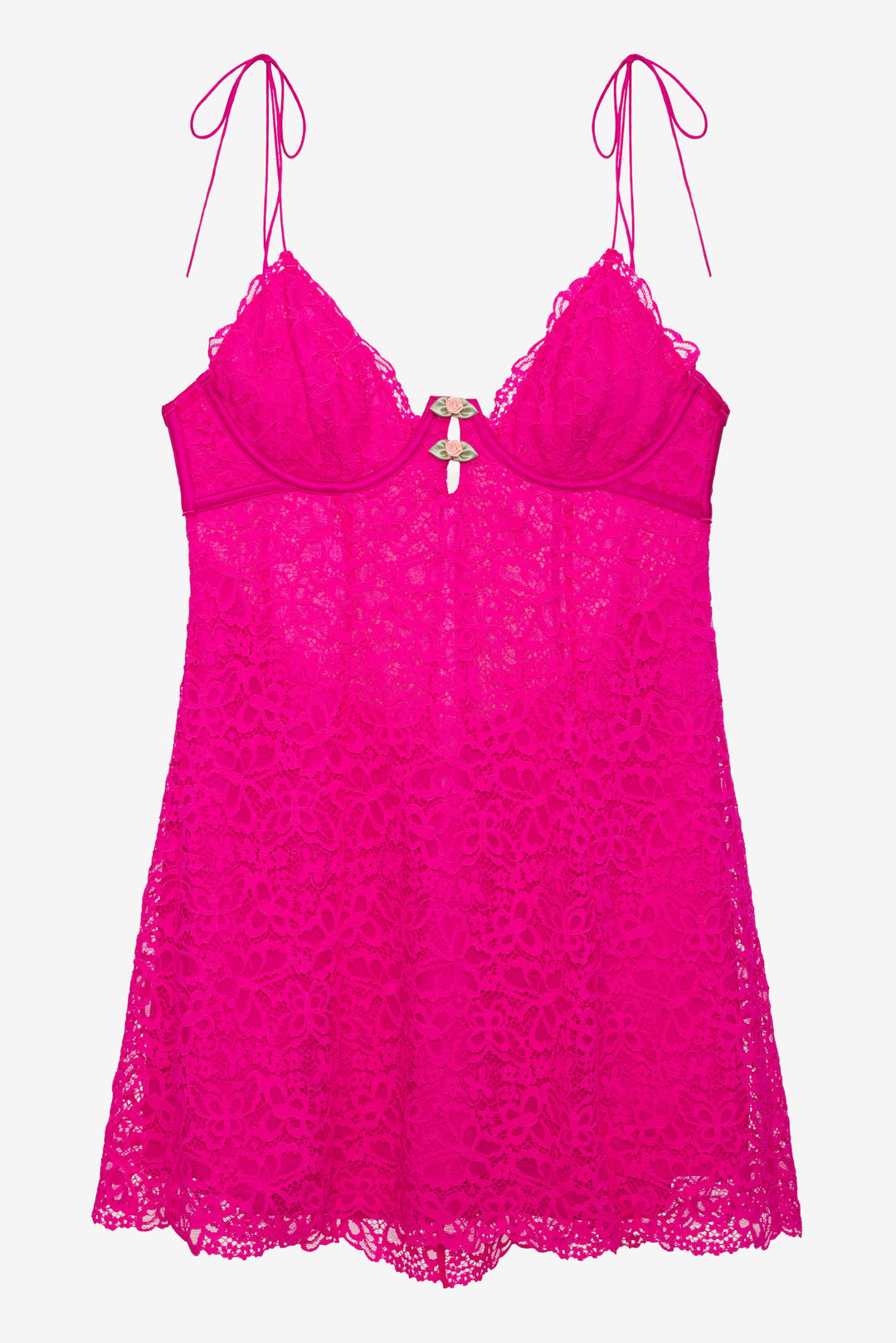 Creamsicle Lace Slip Dress Pink