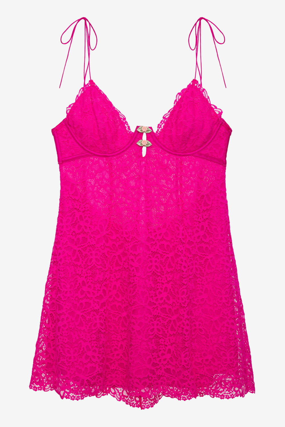 Creamsicle Lace Slip Dress Pink