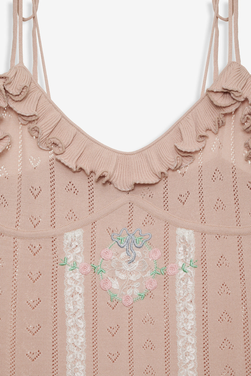 Eloise Asymmetric Knit Dress Peach