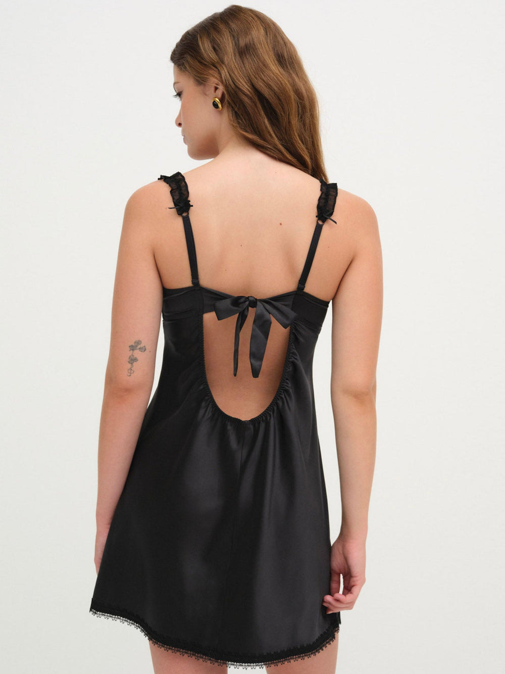 Love Garden Slip Dress Black