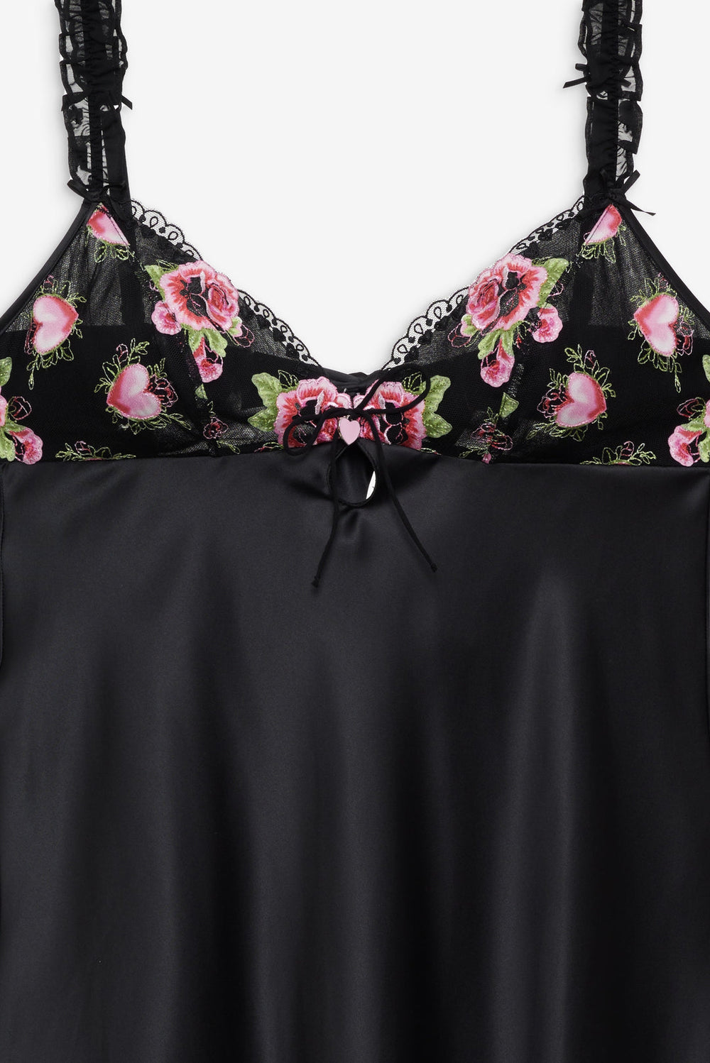 Love Garden Slip Dress Black