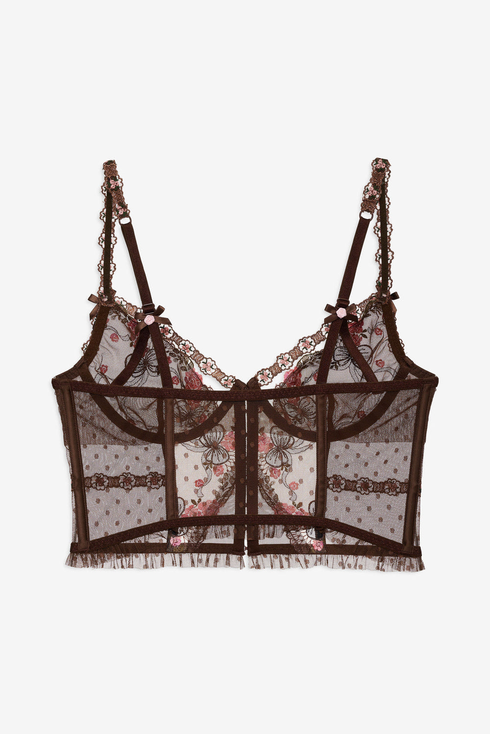 Runaway Bows Bustier Brown