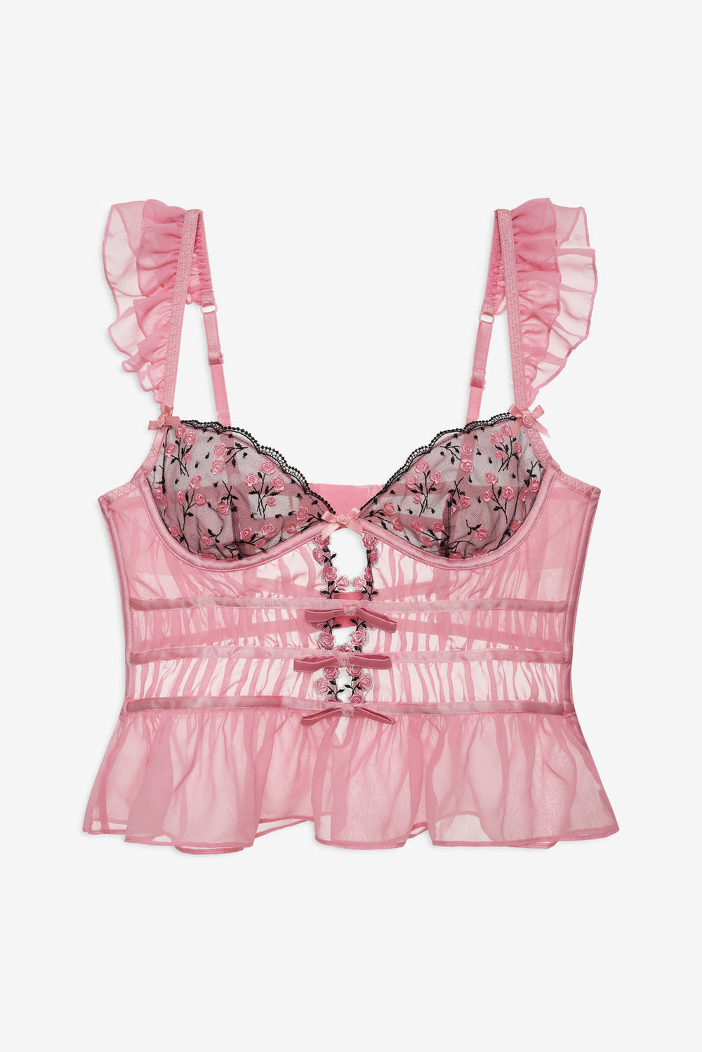 Rose Cluster Bustier Pink
