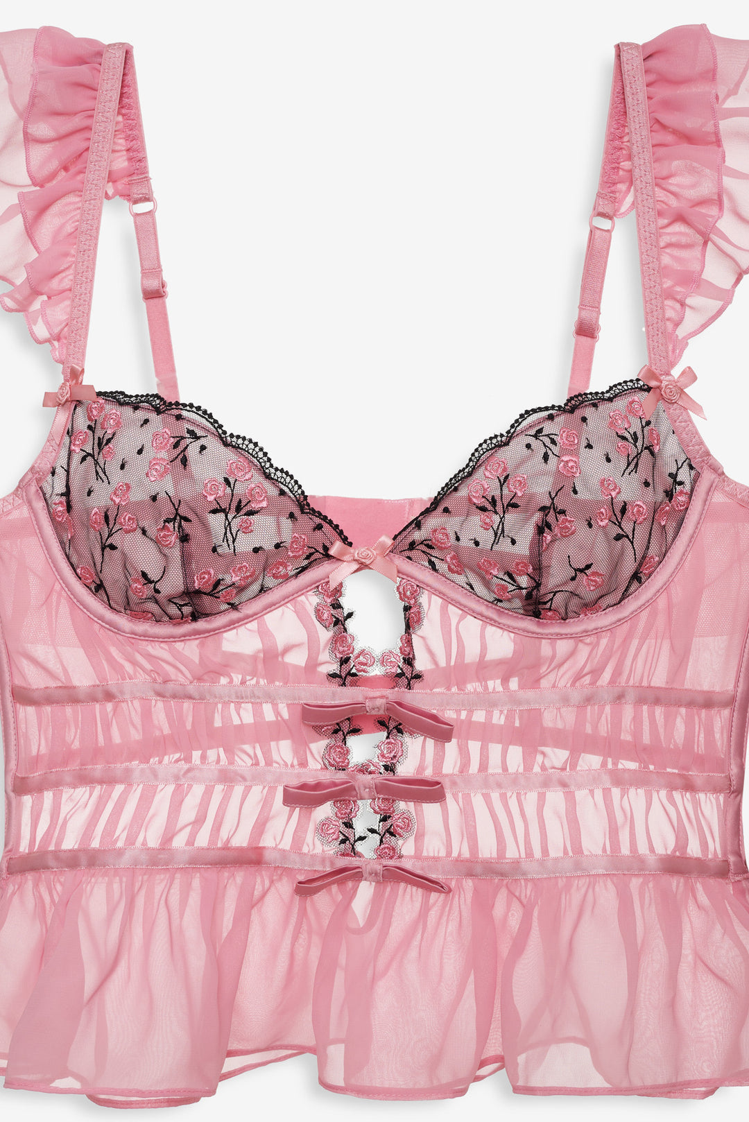 Rose Cluster Bustier Pink