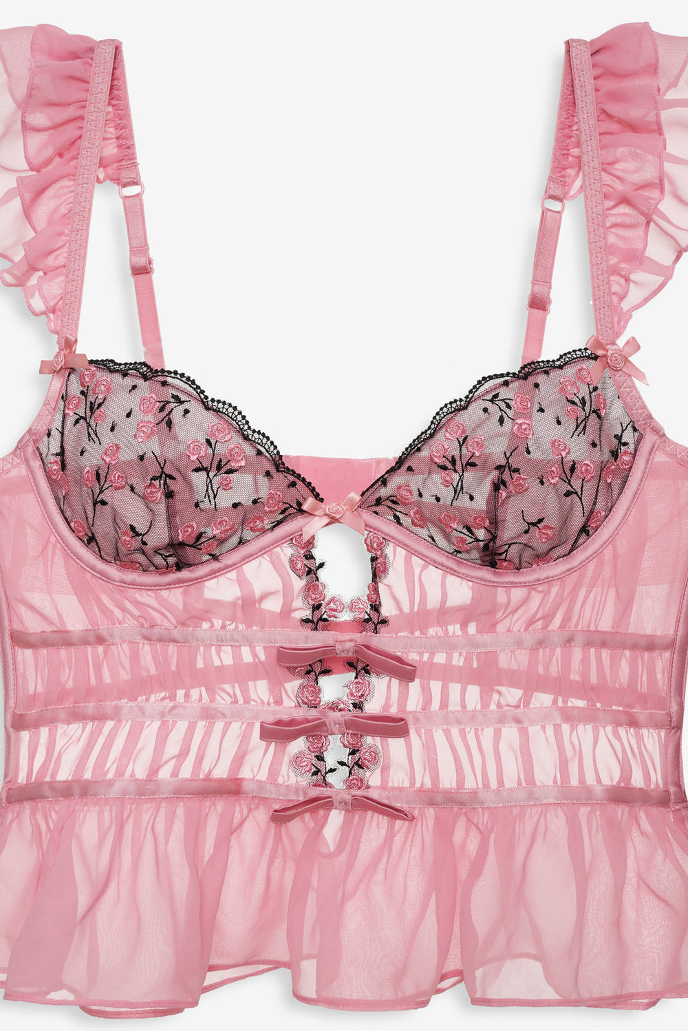 Rose Cluster Bustier Pink