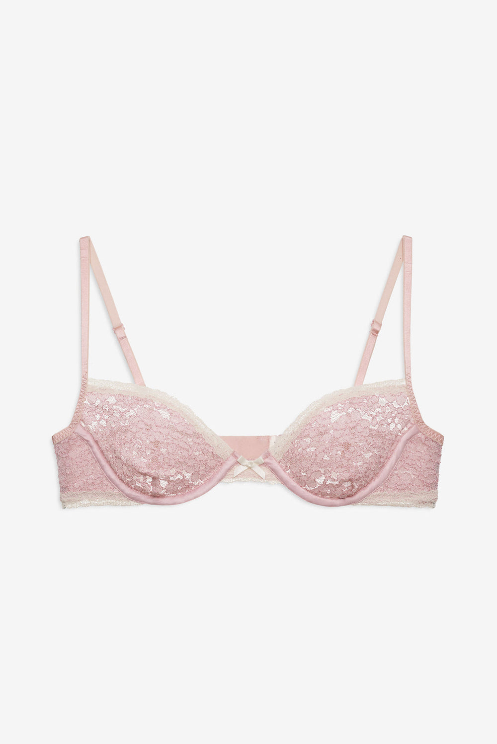 Pamela Stretch Lace Underwire Bra Pink
