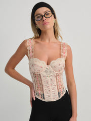 Peaches & Cream Bustier Peach