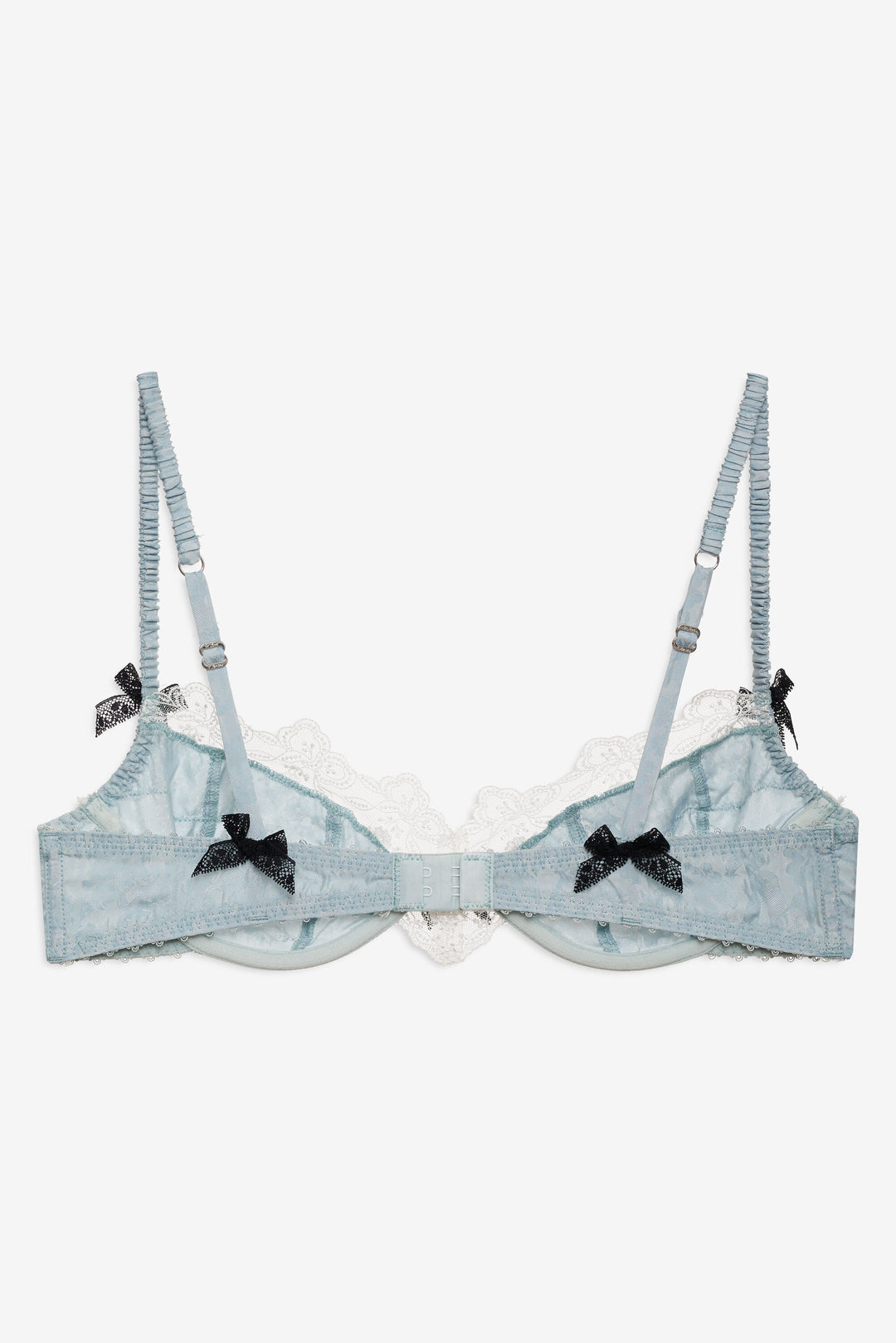 Bluebird Jacquard Underwire Bra Dusty Blue