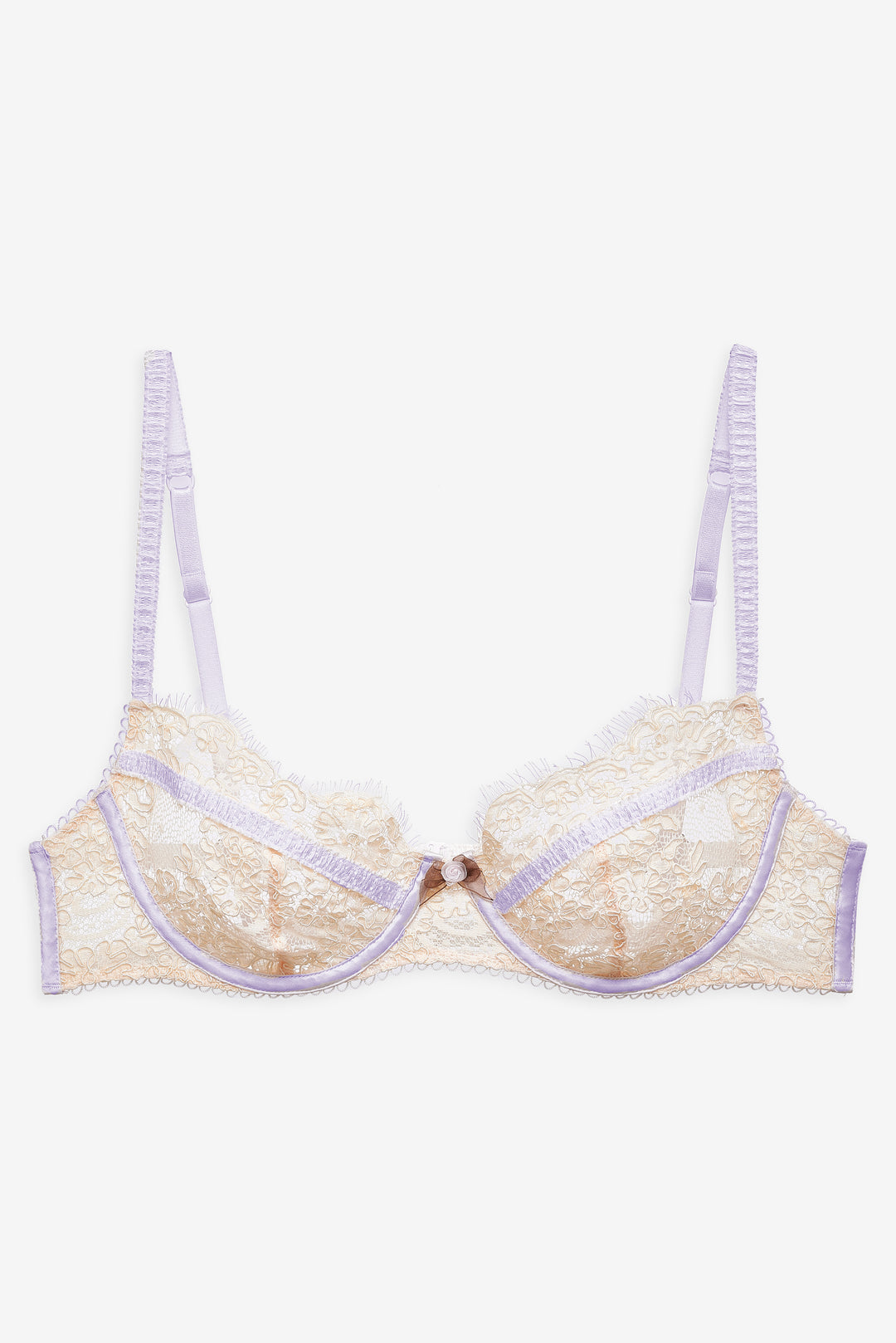 Victoria Lace Underwire Bra Cream