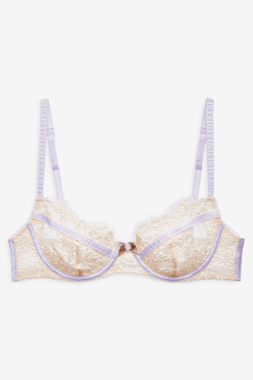 Victoria Lace Underwire Bra Cream