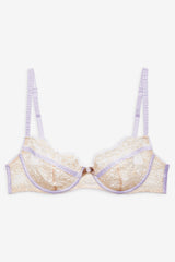 Victoria Lace Underwire Bra Cream