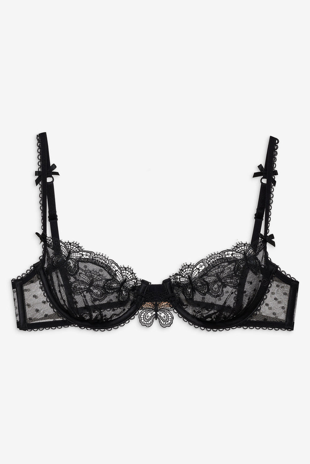Papillon Underwire Bra Black