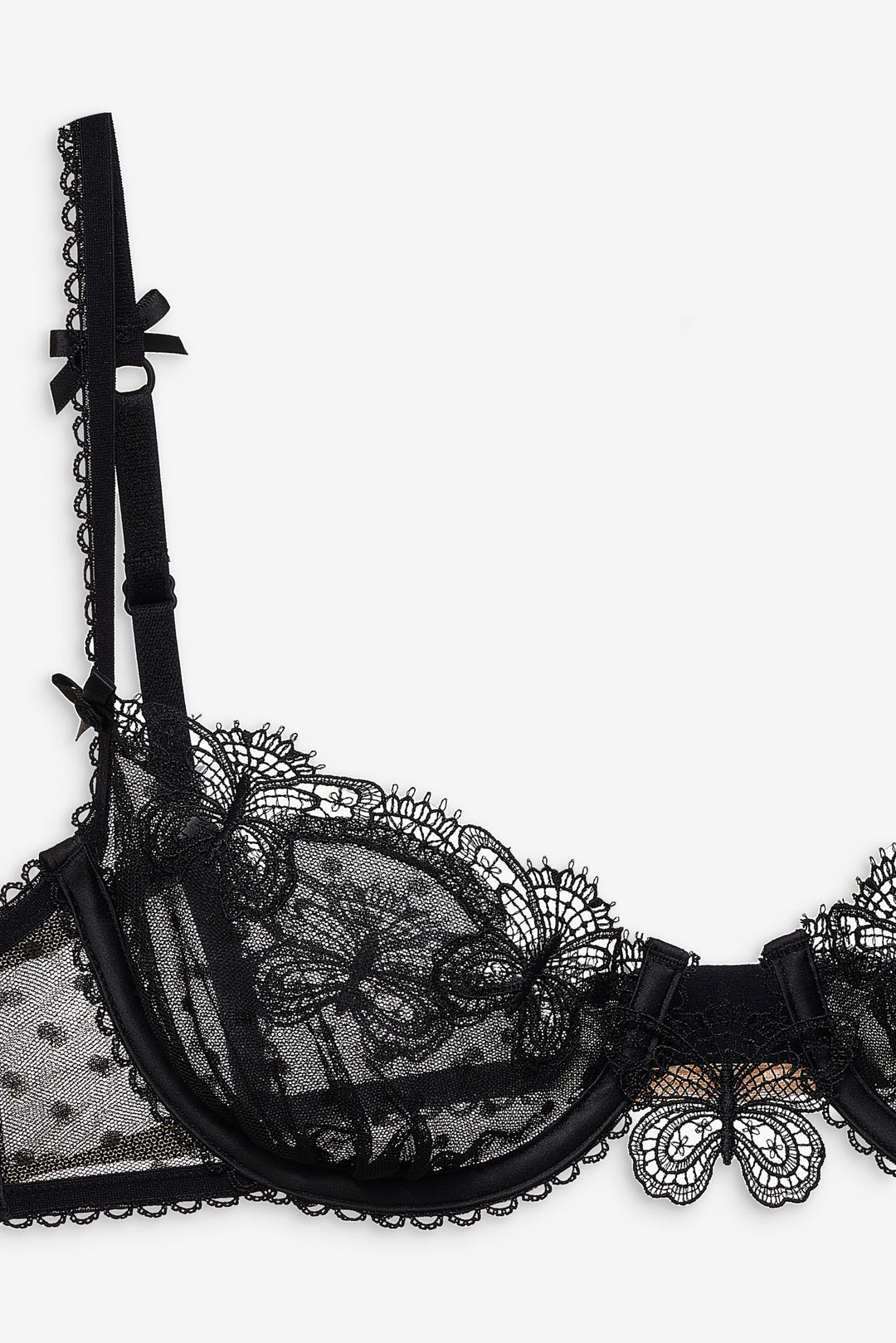 Papillon Underwire Bra Black