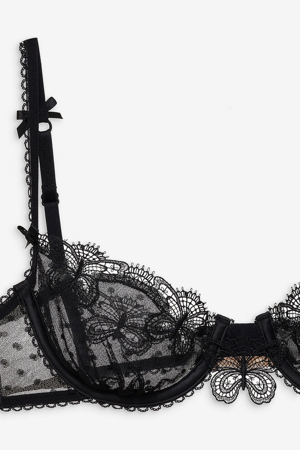 Papillon Underwire Bra Black