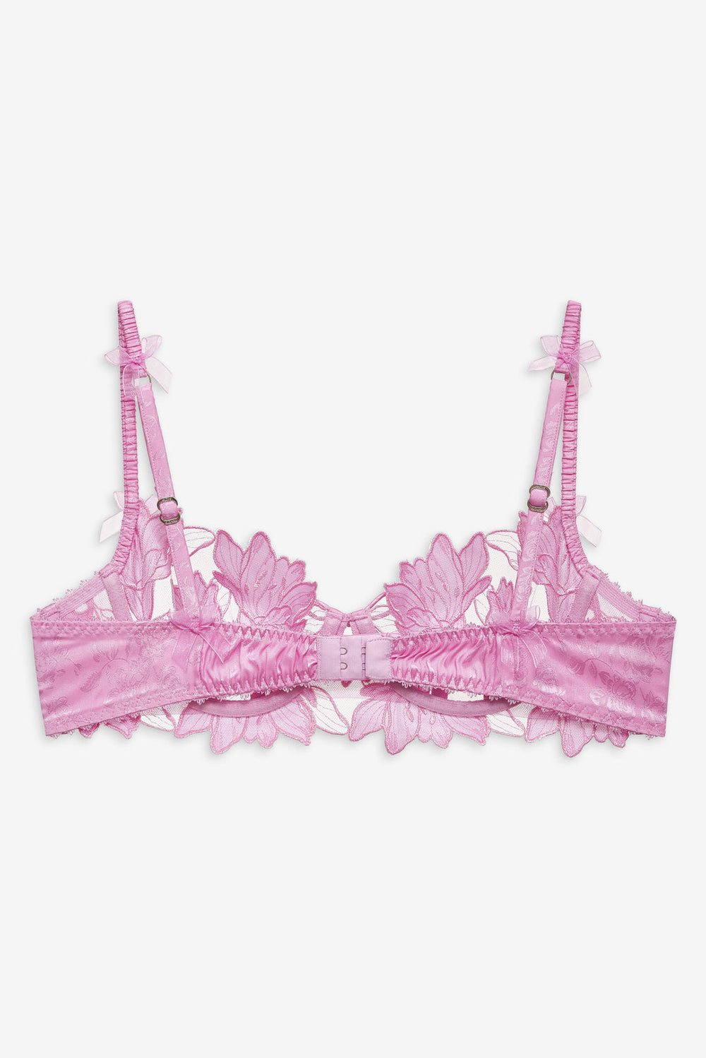 Maye Embroidered Underwire Bra Pink