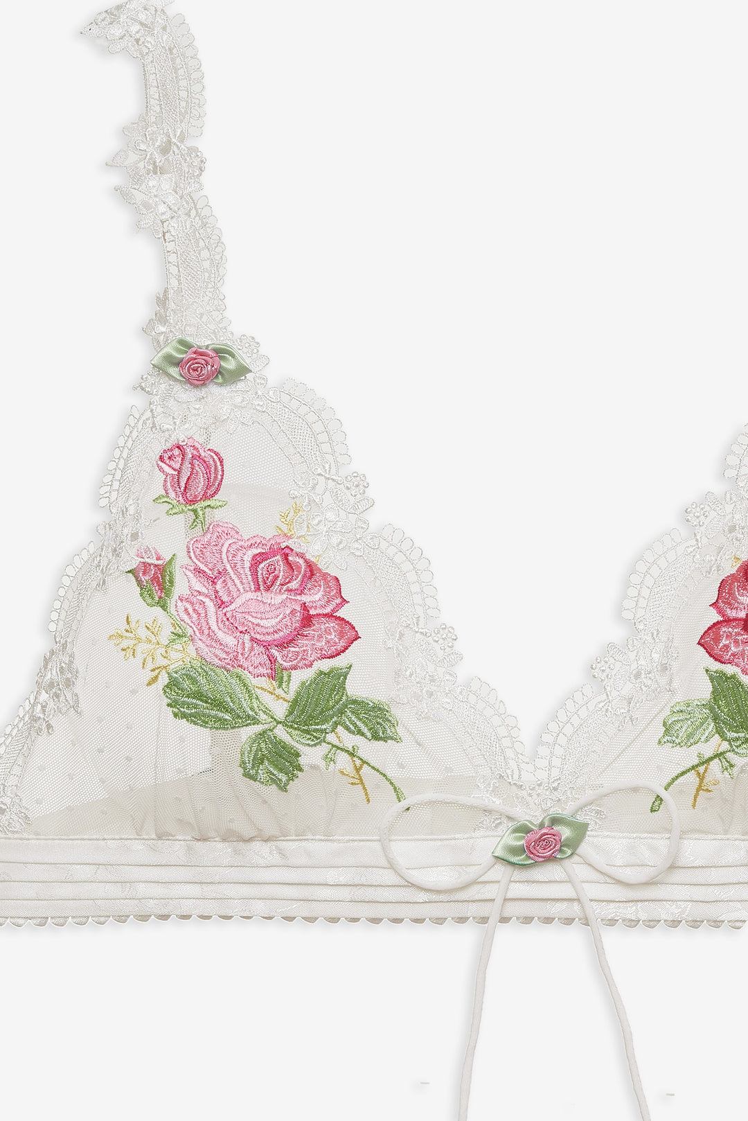 Heirloom Rose Bralette White