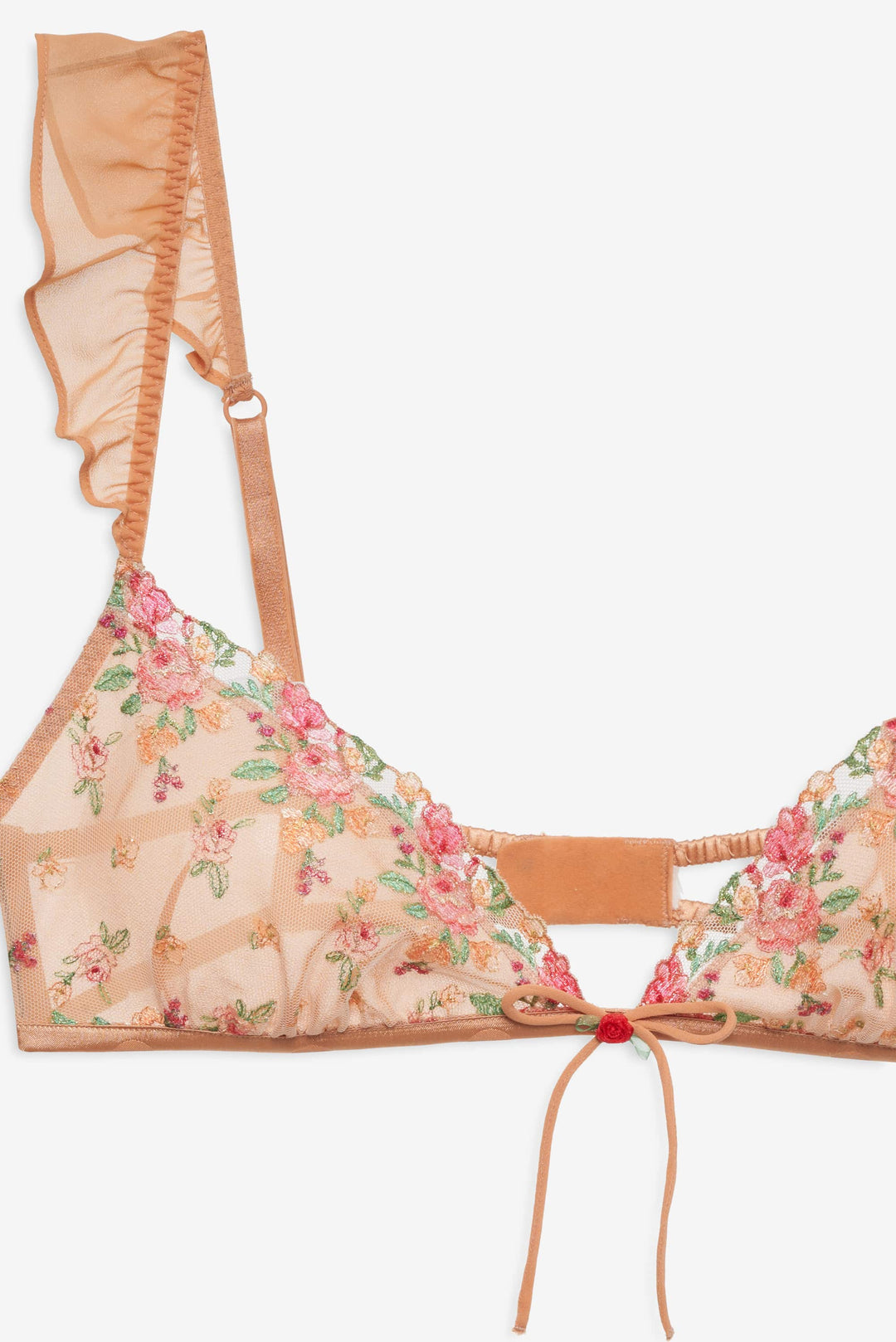 Glimmer Rosebud Bralette Rose Gold