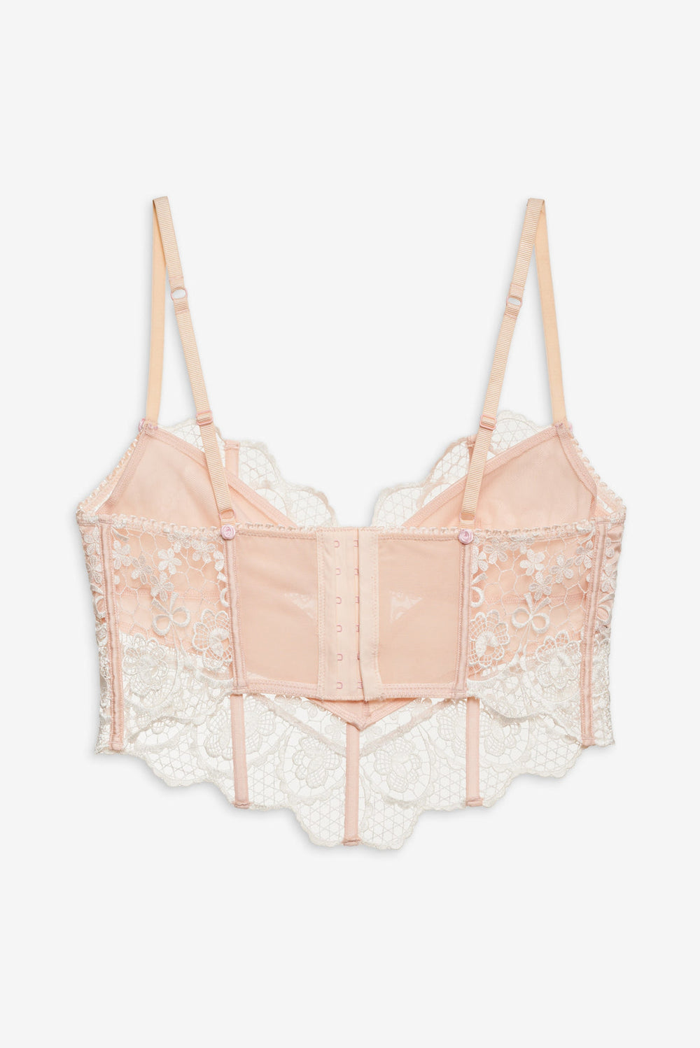 Tea Cake Lace Bustier White