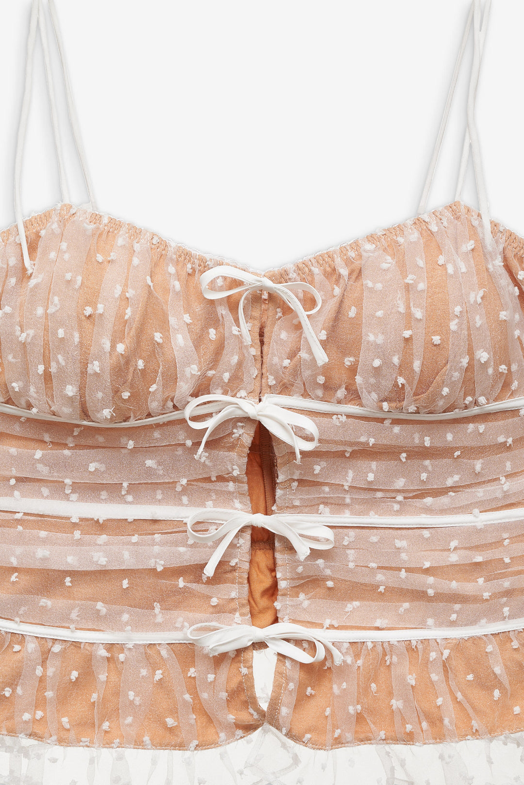 Devon Dot Bustier White