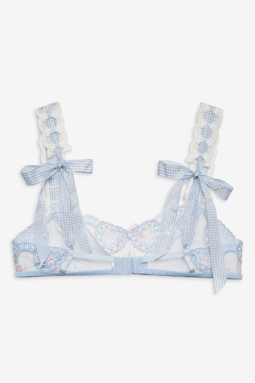 Dainty Doily Bralette Blue